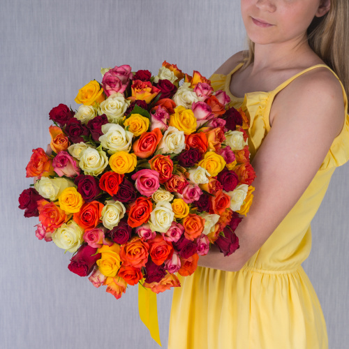 Букет из 101 Розы Кения Микс арт. 7311