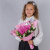 Школьный букет с гортензией и эустомой "Подружка" N 37962